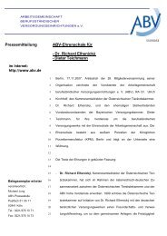 zur Pressemitteilung... - Abv