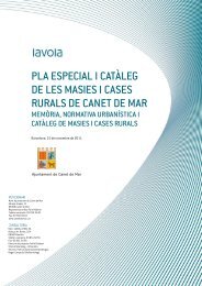 pla especial i catàleg de les masies i cases rurals de canet de mar