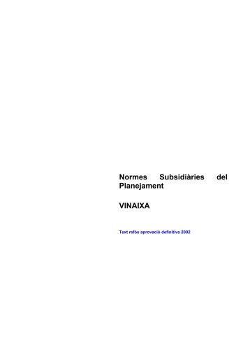 Normes Subsidiàries de Planejament de Vinaixa