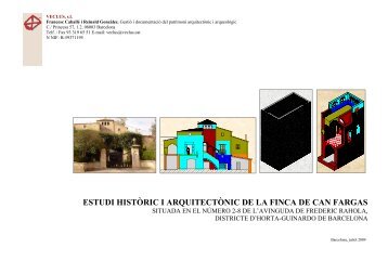 estudi històric i arquitectònic de la finca de can fargas - Col·legi d ...