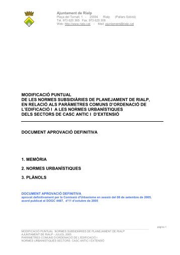 Document - Ajuntament de Rialp