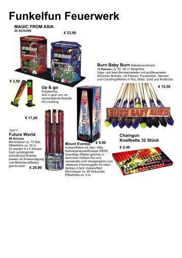 Funkelfun Feuerwerk - abc markets