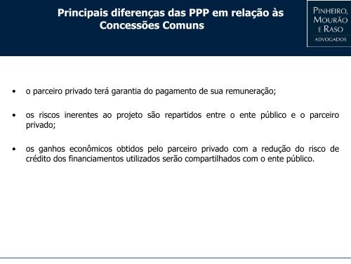 Modelagem de Projetos de Parceria Público-Privada - Pinheiro ...
