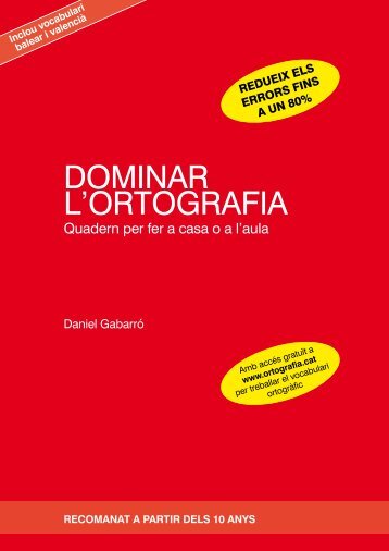 DOMINAR L'ORTOGRAFIA - Boira Editorial