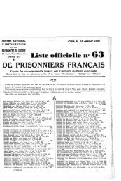 liste officielle 63 de prisonniers français 13 01 1941