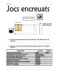 1. Escriu les paraules del encreuat anterior. Fes alerta amb els ...