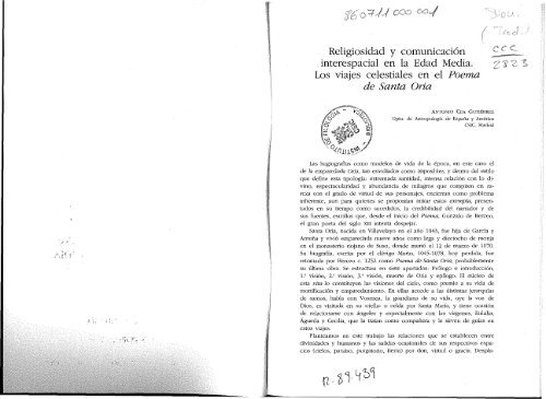 Poema De Santa Oria