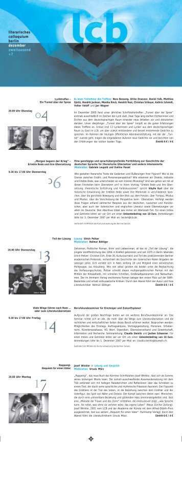 LCB-Programm 12/2007 als PDF - Literarisches Colloquium Berlin