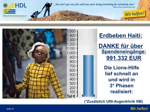 Informationen zu HDL - Lions Club Waldbronn