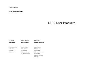 LEAD User Products.pdf - LEAD Innovation Management GmbH