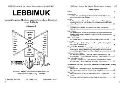 Lebbimuk Lebendiges Bienenmuseum In Knullwald