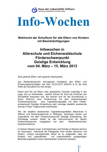 Info-WochenTBST 2013 - Lebenshilfe-Gifhorn