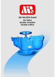 AB VALVES Gmbh Air Valve double chamber double orifice