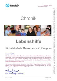 Chronik August 2007 - Lebenshilfe Kempten