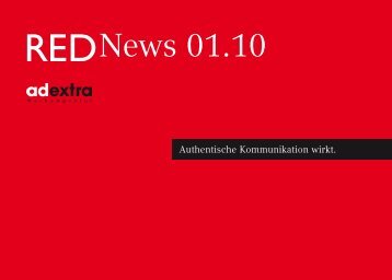Rednews 01.10 - ad extra Werbeagentur Gmbh
