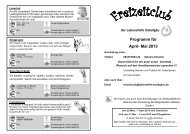 Programm für April- Mai 2013 - bei der Lebenshilfe Ostallgäu eV