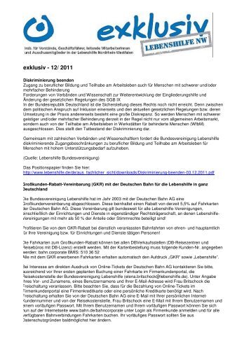 Ausgabe 12_2011 - Lebenshilfe NRW