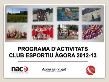 PROGRAMA D'ACTIVITATS EXTRESCOLARS 2009-2010 - Nace