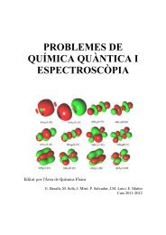 Llibret de problemes del bloc de química quàntica de QQE