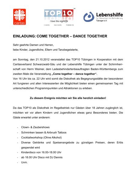 Einladung - Come together dance together - Lebenshilfe Tübingen ...