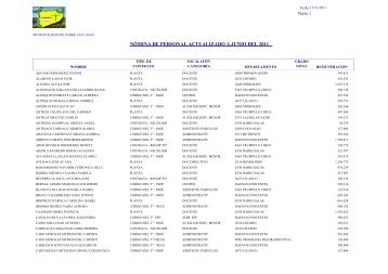 listado personal educ 06 2011.pdf - Municipalidad de Padre Las ...