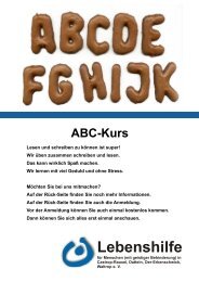 abc - Kurs - Lebenshilfe Waltrop