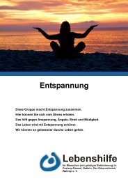 Entspannung - Lebenshilfe Waltrop