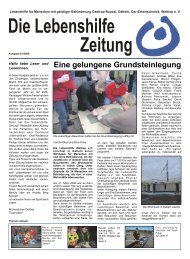 Eine gelungene Grundsteinlegung - Lebenshilfe Waltrop