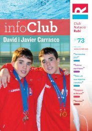 Revista InfoClub Nº 73 Març 2013 - Club Natació Rubí