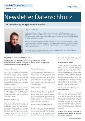 Newsletter Datenschhutz