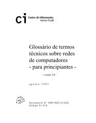 Glossário de termos técnicos sobre redes de computadores ... - RNP