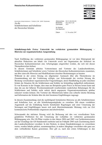 HKM Schulleitung Info-Extra - Landeselternbeirat von Hessen