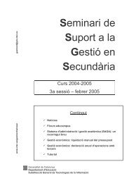 Curs 2004-2005 3a sessió œ febrer 2005 - Xtec