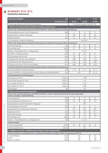 DIAMANT Technische Daten (PDF, 571 kB) - Leda