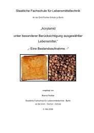 Acrylamid unter besonderer Berücksichtigung ausgewählter ...