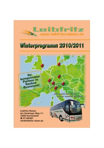 Weihnachtsmärkte - Leibfritz Reisen