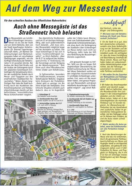 Das Hauptproblem: der Straßenverkehr - in Leinfelden-Echterdingen