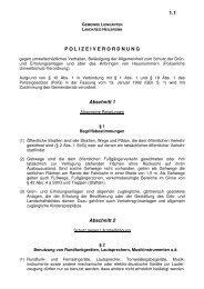 1.1 Polizeiverordnung - Gemeinde Leingarten