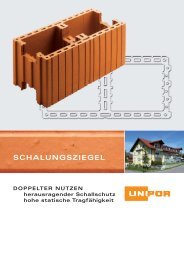 UNIPOR Plan-Schalungsziegel