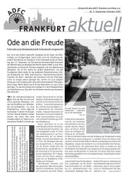 Fassaden-Herbst-Aktion - ADFC Frankfurt