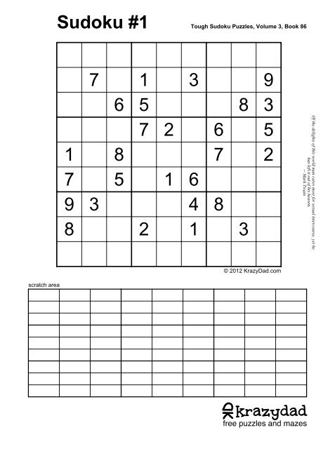 Jigsaw Sudoku Puzzles by Krazydad