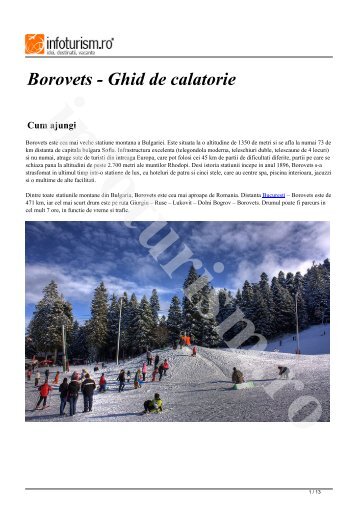 Borovets - Ghid turistic - Infoturism.ro