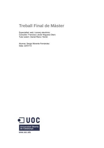 Treball Final de Màster