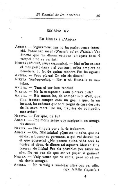 Lev Tolstoi, El domini de les tenebres, traducció de Joan Puig i ...