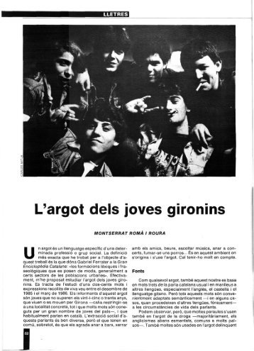 L'argot deis joves gironins - Raco