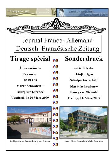 Sonderdruck Journal Franco−Allemand Deutsch−Französische ...