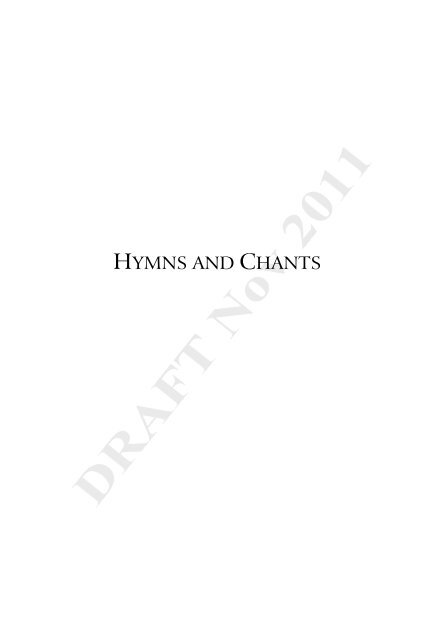 HYMNS AND CHANTS - MusicaSacra
