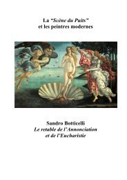 Sandro Botticelli, Le retable de l'Annonciation et de l'Eucharistie