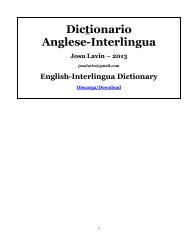 English-Interlingua Dictionary - Panix