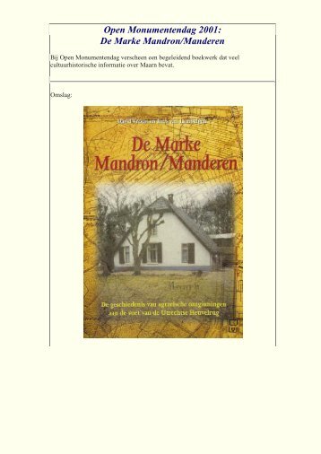 De Marke Mandron/Manderen - Maarn Maarsbergen Natuurlijk